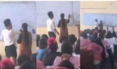 "This one Never Ready to Graduate", Mixed Reactions as Female Fresher Corrects Lecturer