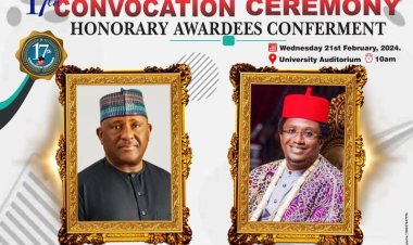 UNIZIK Changes Venue for Honorary Award Ceremony
