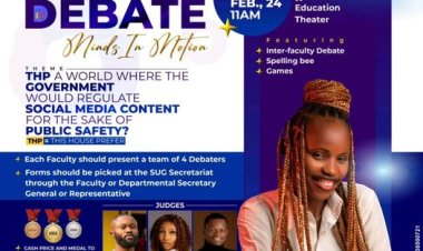 ABSU Student Week Climaxes with Inter-Faculty Debate Finals on Social Media Regulation