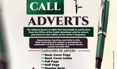 ABSU SUG Magazine Calls for Submissions & Discounted Adverts