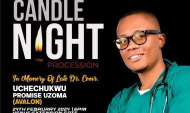 IMSU Community Gathers to Honor Comrade Avalon's Legacy with Candle Procession