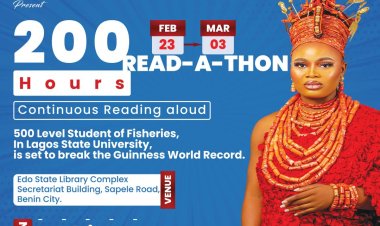 LASU Shows Support for Asein Angel's Guinness World Record Attempt in Read-A-Thon