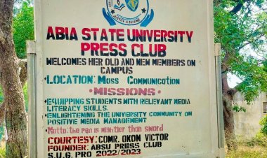 ABSU Press Club Gains Momentum with Okon's Signpost Donation