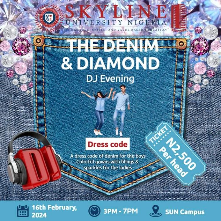 Skyline University Nigeria Presents Denim and Diamonds DJ Evening to Cap Off Fall 2023 Exams