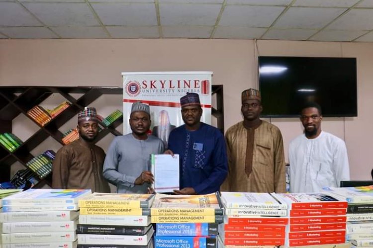 Skyline University Nigeria Supports Education with Book Donation to Hassan Usman Katsina Polytechnic