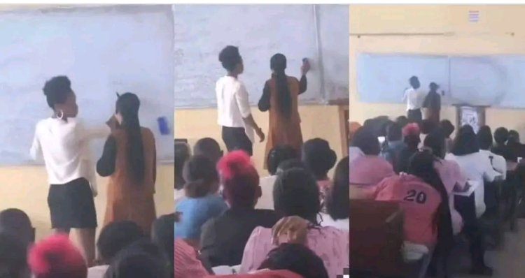 "This one Never Ready to Graduate", Mixed Reactions as Female Fresher Corrects Lecturer