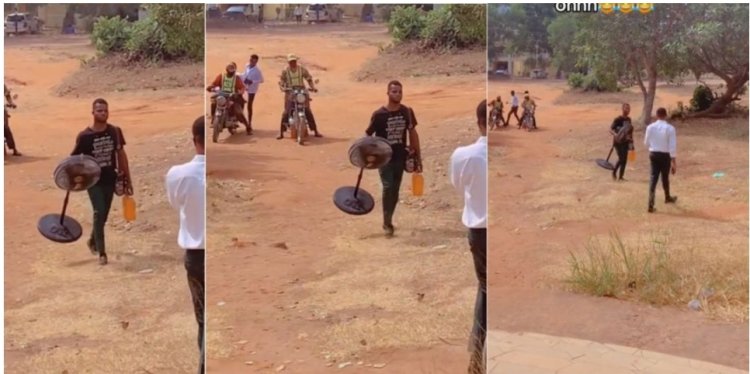 Nigerian Student Makes Waves by Bringing Standing Fan to Class to Beat the Heat