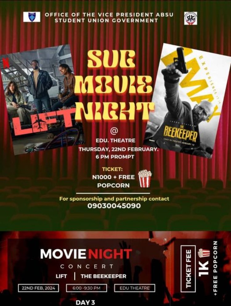 ABSU SUG Presents Thrilling Movie Night to Student Community