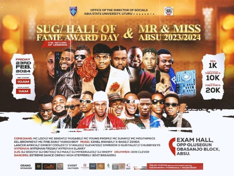 ABSU to Honor Outstanding Achievers at SUG Hall of Fame Award Day