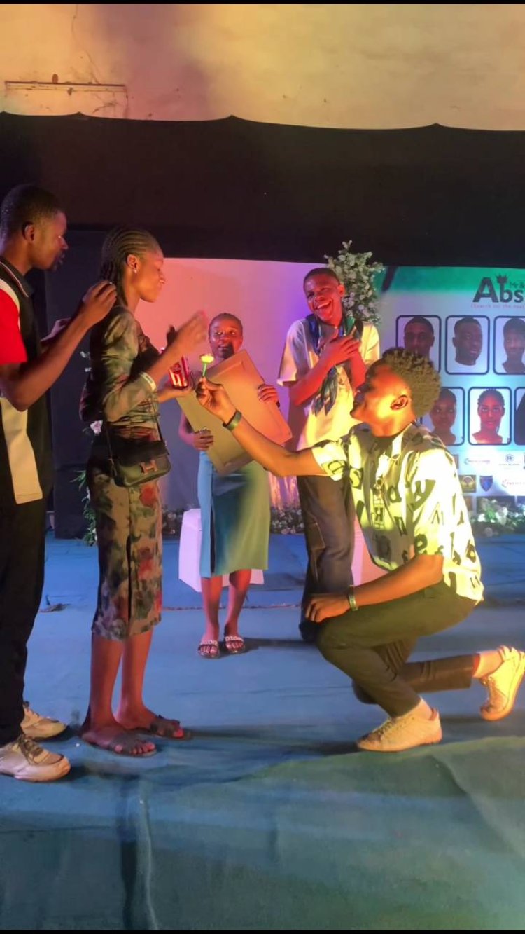 ABSU Student's Romantic Proposal Steals Spotlight at Mr & Miss ABSU Concert