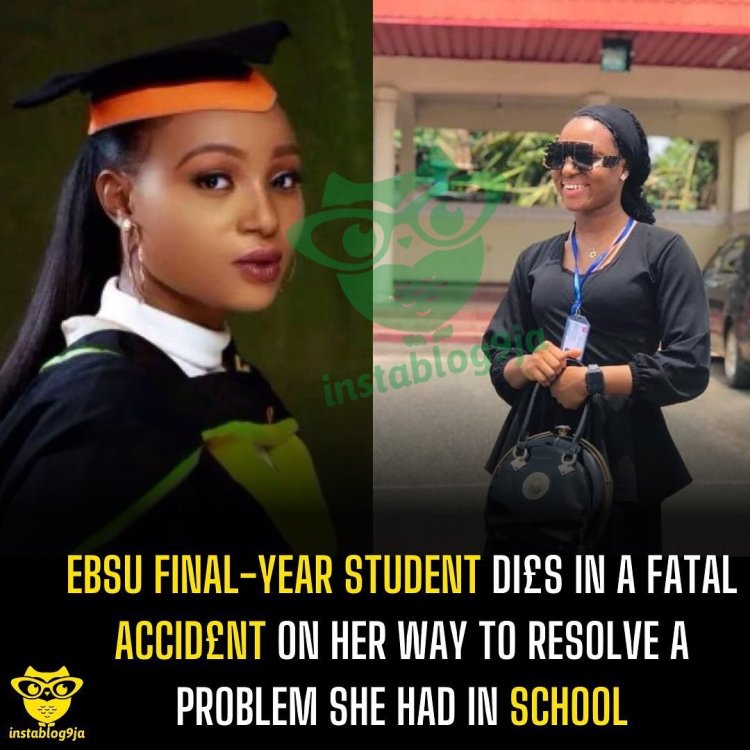 EBSU Final Year Law Student Dies in Tragic Accident on Route to Campus