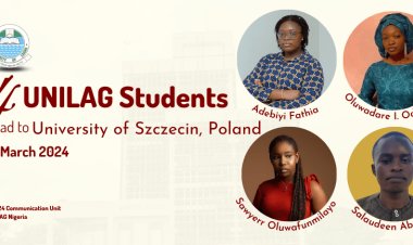 Four UNILAG Students Selected for Erasmus KA171+ Exchange Programme in Poland
