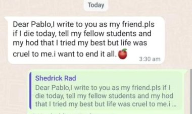 UNEC Student Reported Missing, Drops Disturbing Suicide Note