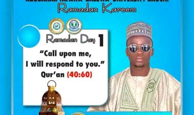 ATBU Bauchi SUG President Extends Heartfelt Ramadan Greetings to Students And Nigerians