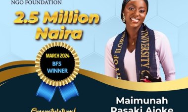 University of Ilorin Alumna Maimumah Ajoke Rasaki Wins ₦2.5 Million Business Grant