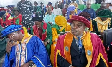 Taraba State University VC Prof. Sunday Paul Bako, Attends FUWUKARI Convocation Ceremony