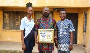 ABSU Lecturer Honored with Outstanding Service Award by Student Union Government