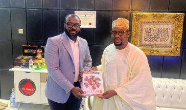 SUN Director of Marketing and Communications Visit Renowned Businessman and Philanthropist, Alhaji Sammani Adamu