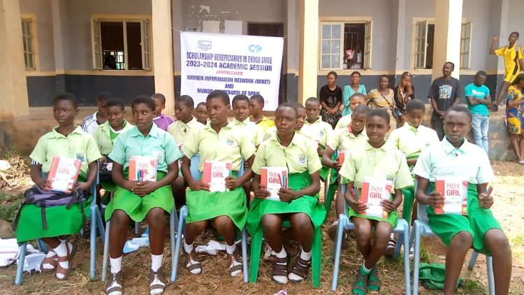 WINET-MUNDO Foundation Grants Scholarships to 106 Indigent Female Students in Enugu State