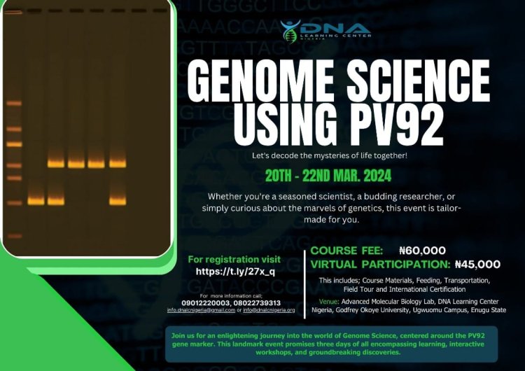 GOUNI Collaborates with DNA Learning Center Nigeria for 2024 Genome Science Workshop