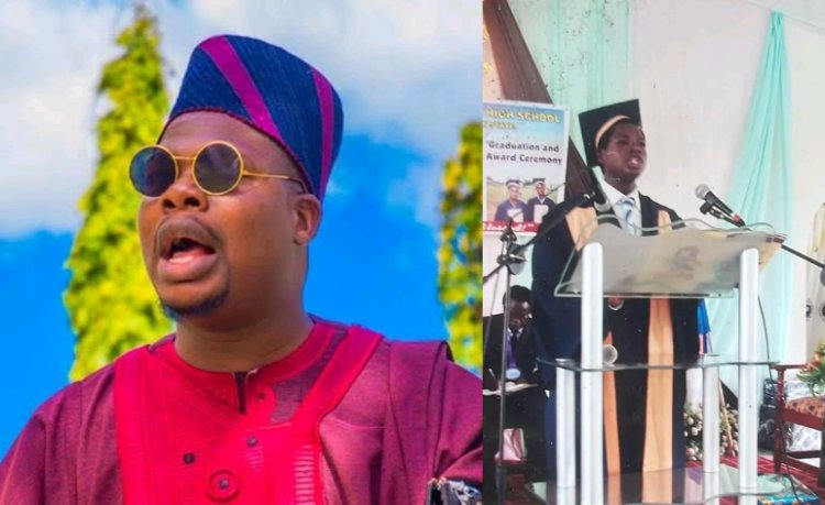 Comedian Mr. Macaroni Reflects on Graduation Day Speech at Babcock University As the Head Boy, Recalling Impactful Moments
