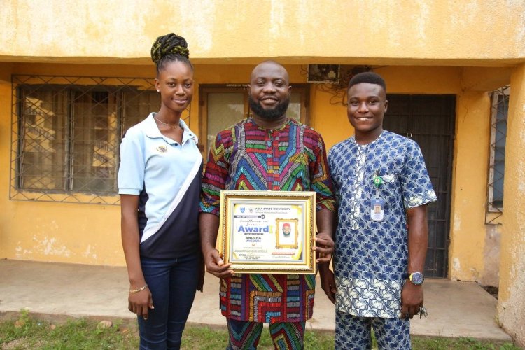 ABSU Lecturer Honored with Outstanding Service Award by Student Union Government