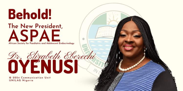 University of Lagos Senior Lecturer, Dr. Elizabeth Eberechi Oyenusi, Elected President of ASPAE