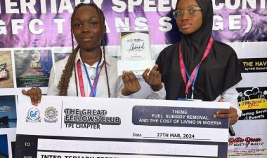 Lead City University Duo Triumphs in Inter-Tertiary Speech Contest, Secures Second Place