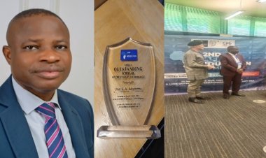 OAU Professor Ganiyu Adesola Aderounmu Honored as Africa Outstanding Scholar in Technology