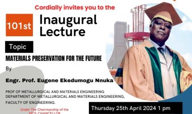 UNIZIK to Host 101st Inaugural Lecture on Materials Preservation