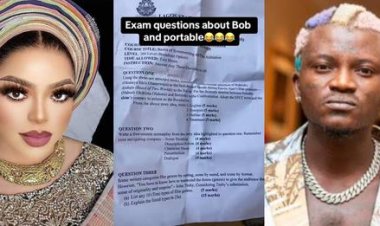 LASUSTECH Mass Communication Students Stunned by Unexpected Exam Question Featuring Bobrisky and Portable