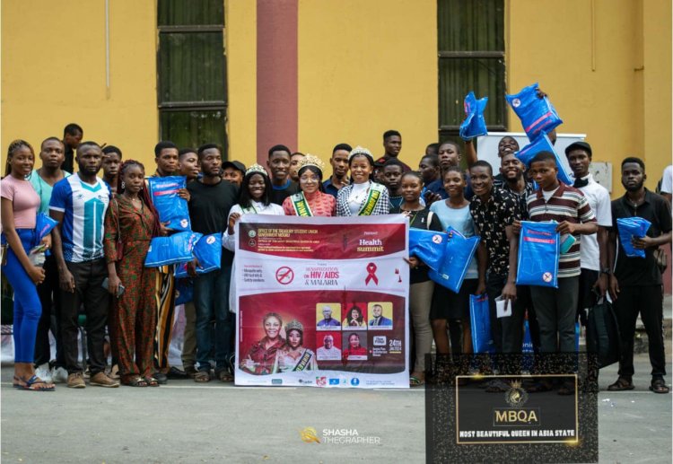 Abia Most Beautiful Queen, Stella Okorie, Forges Partnership with MOUAU Against HIV/AIDS and Malaria