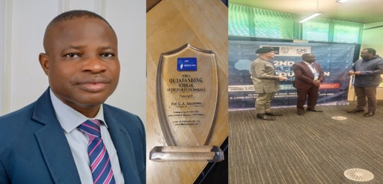 OAU Professor Ganiyu Adesola Aderounmu Honored as Africa Outstanding Scholar in Technology
