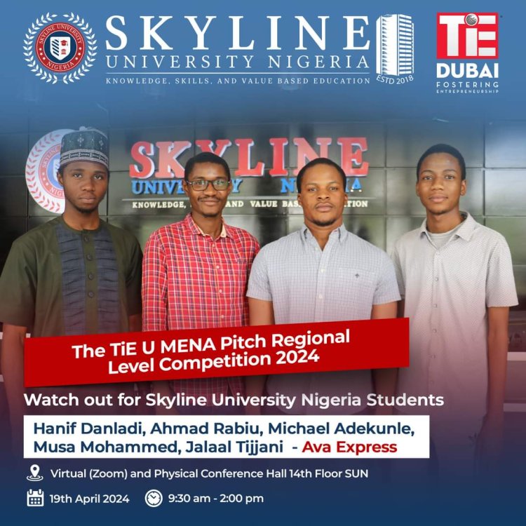 Skyline University Nigeria Extends Congratulations to Participants of TiE Dubai MENA Startup Competition 2024