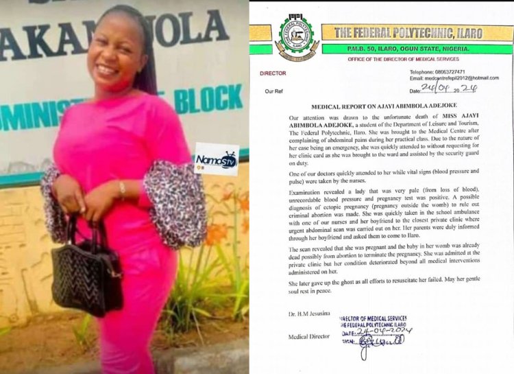 Medical Center Mishap: Federal Poly Ilaro's Card Requirement Claims Student's Life