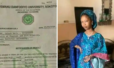 Meet Zainab Sambo An UDUS Graduate Who Excels with First Class Honors in Biology