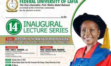 Federal University of Lafia Announces 14th Inaugural Lecture