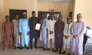 NAKSS-BUK Chapter Visits Dean of Pharmaceutical Sciences, Prof. Adamu Ibrahim Yakasai