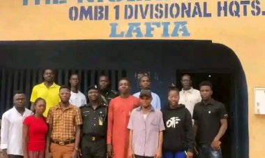 Nasarawa State Polytechnic SUG President Pays Courtesy Visit to Ombi 1 Divisional Police Headquarters