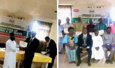 FULafia DVC, Prof. Dakyes, Conferred Fellowship of Institute of Policy Management Development