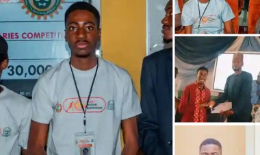 Meet Enemali Robert Ele-Ojo, the Best 300-level student from the Department of Mechanical and Production Engineering