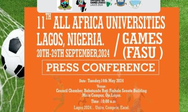 Vice Chancellor of LASU holds Press Conference on FASU Games