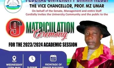 Federal University Birnin Kebbi Announces Matriculation Ceremony