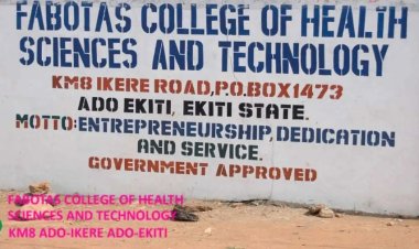 Fabotas College of Health Sciences and Technology announces 1st batch entrance exam, 2024/2025