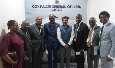 Indian Consul General Meets Delegation from Caleb University to Discuss Collaboration
