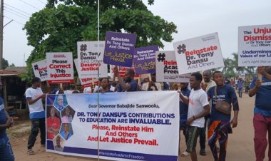 Lagos Residents Rally for Reinstatement of Dismissed LASU Lecturers