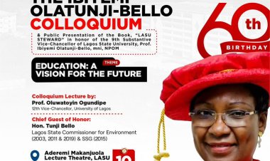 ECOWAS Youth Ambassador to Organize Colloquium & Book Presentation in Honor of LASU VC, Prof. Ibiyemi Olatunji-Bello