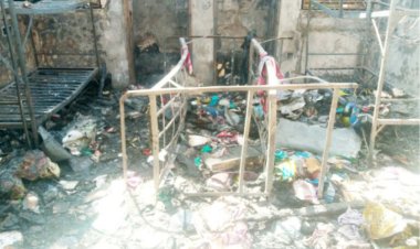 Wind Destroys School Roof in Ekiti, Forces Pupils and Teachers to Scoop Water from Classrooms