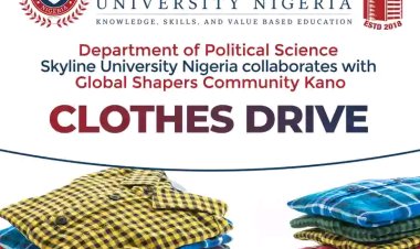 Skyline University Nigeria Announces Annual Community Service Event: Clothes Drive for the Less Privileged