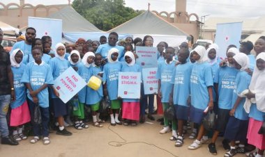 AHF and Nasarawa State Agencies Distributes Sanitary Pad,  Launches Pad Bank Initiative